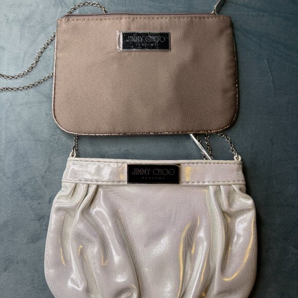 Jimmy Choo Cosmetic Bags (Set of 2) – New with Protective Film, Zipper Closure - Picture 2 of 9